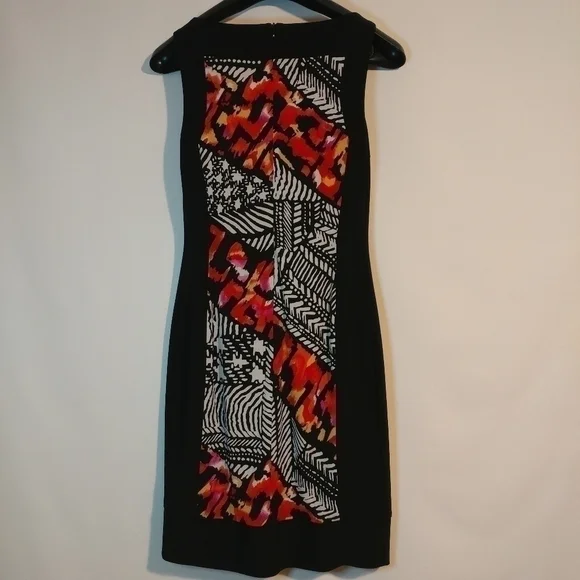 Vintage Joseph Ribkoff Geometric Sleeveless Dress - Picture 3 of 7